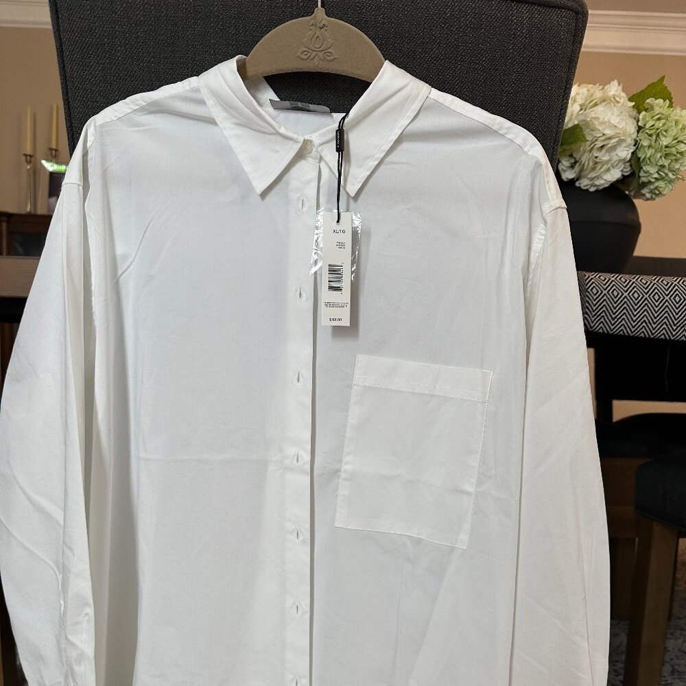 New with tags - Women's X Large White Button down Tahari Blouse